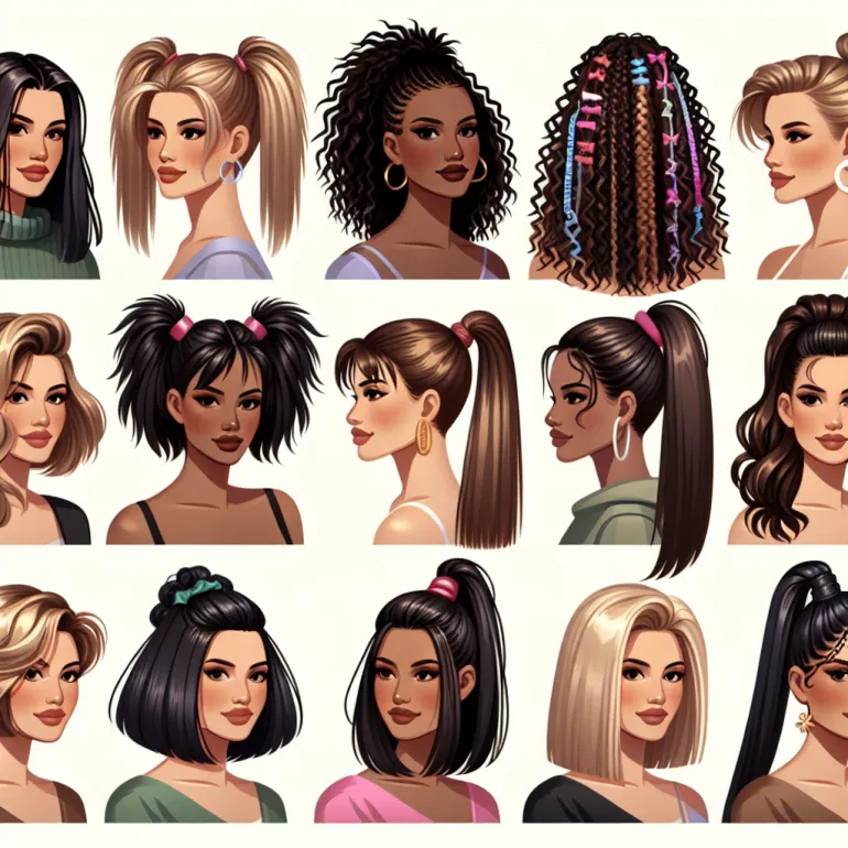 Женские прически 2000-х годов: Взгляд в прошлое