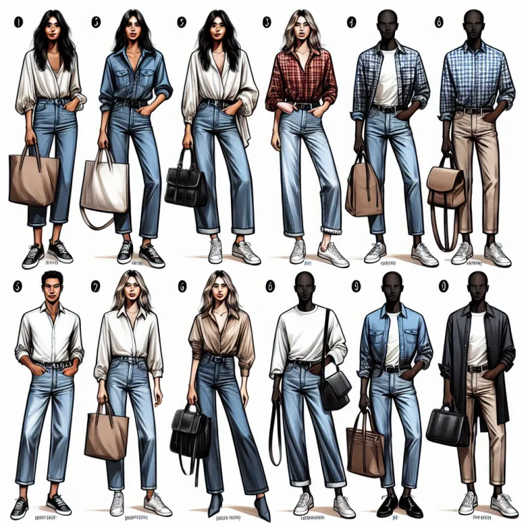 Прямые джинсы: с чем носить и как создать стильный образ