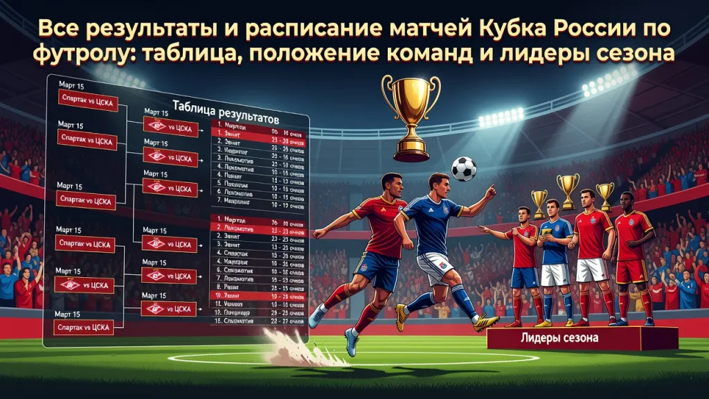 Все результаты и расписание матчей Кубка России по футболу: таблица, положение команд и лидеры сезона
